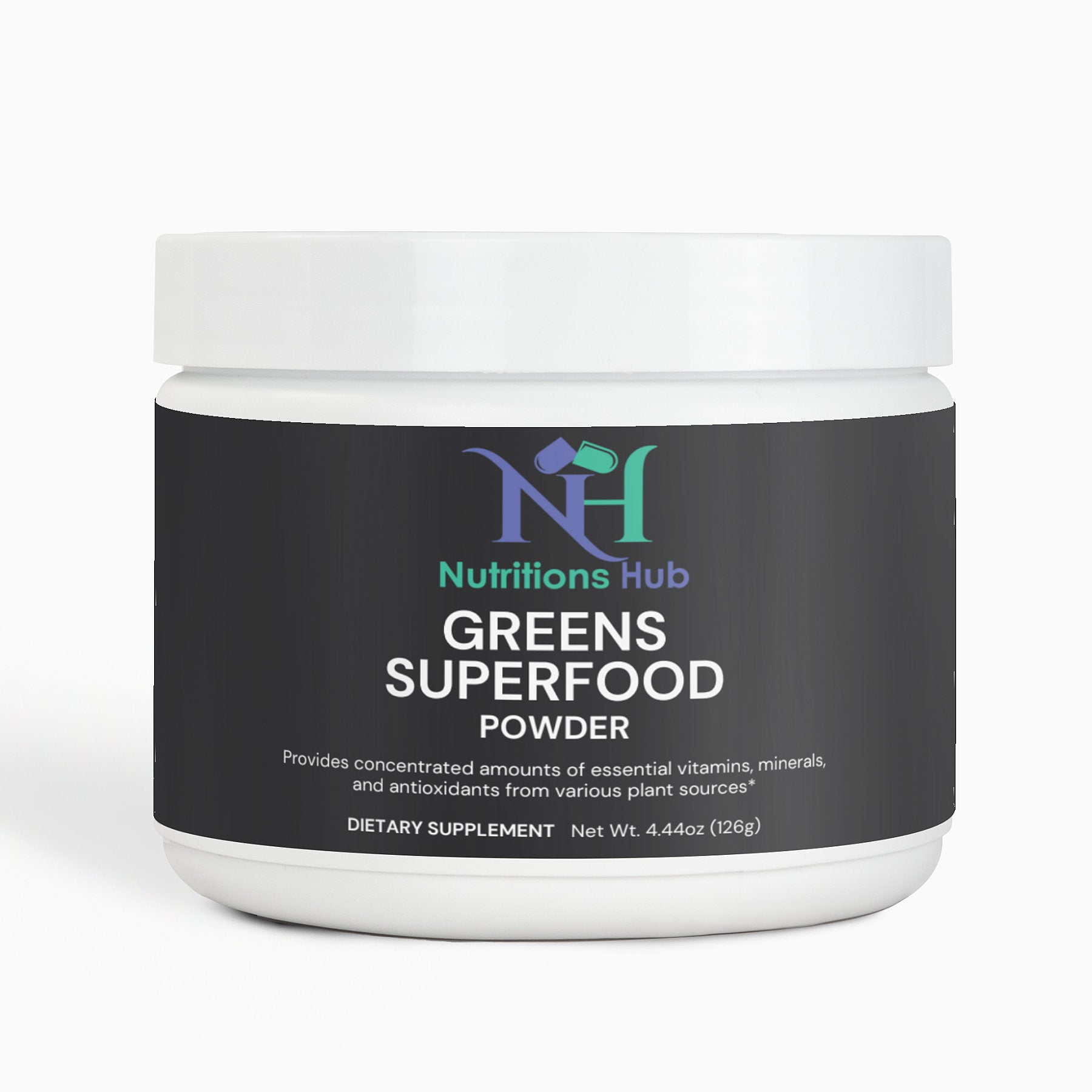 Organic greens superfood powder for improved energy and digestion