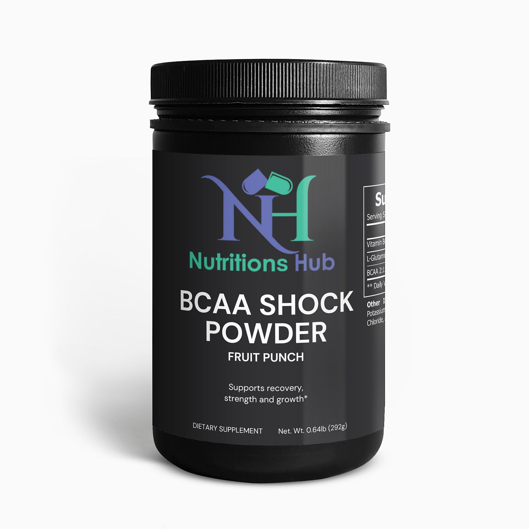 BCAA Shock Powder Fruit Punch - Delicious and effective amino acid supplement for muscle recovery