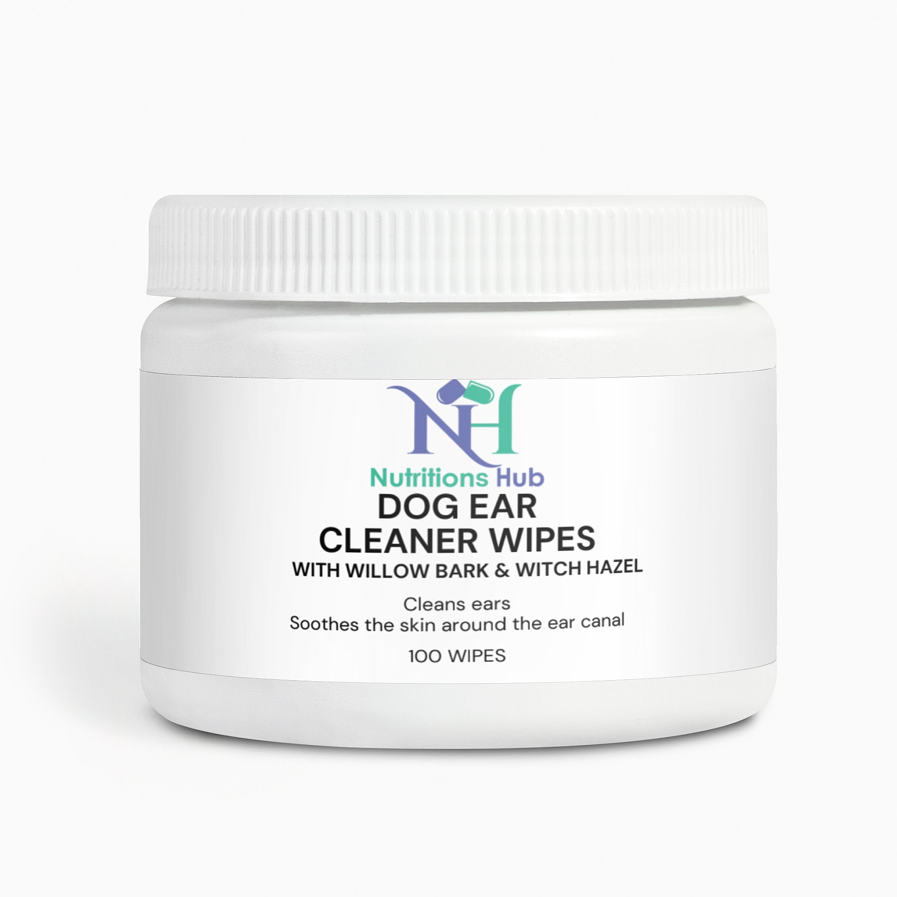 Natural dog ear cleaner wipes for gentle ear care