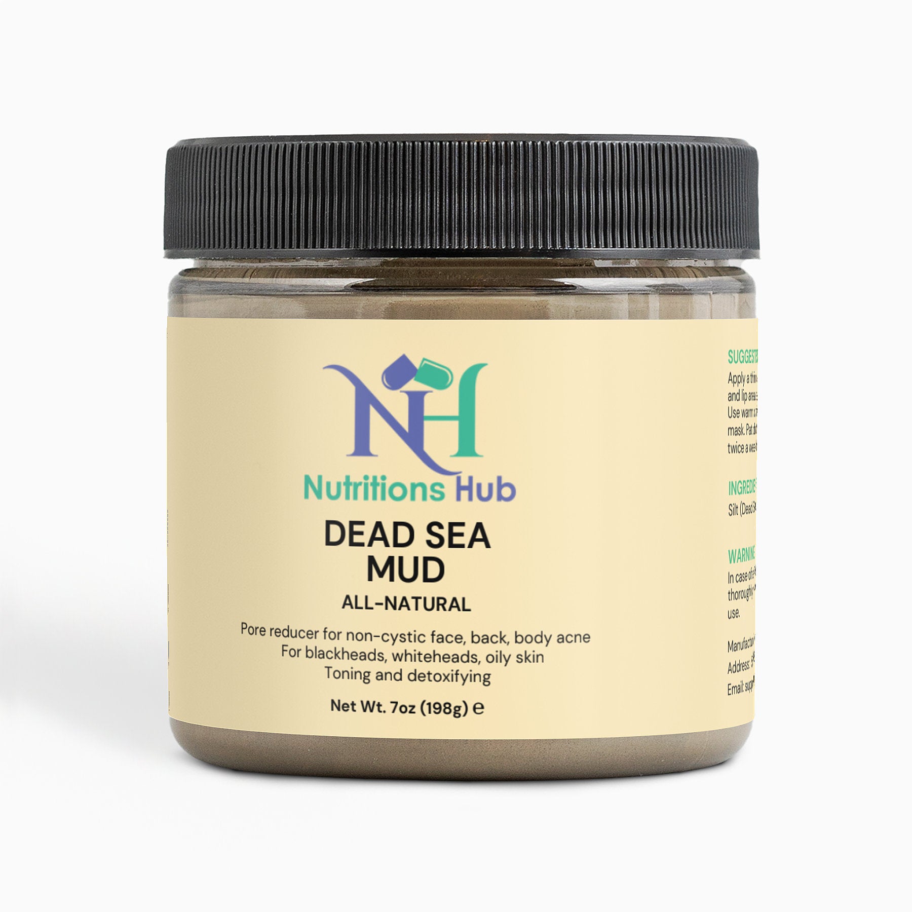 Rejuvenating dead sea mud mask for clear, radiant skin.