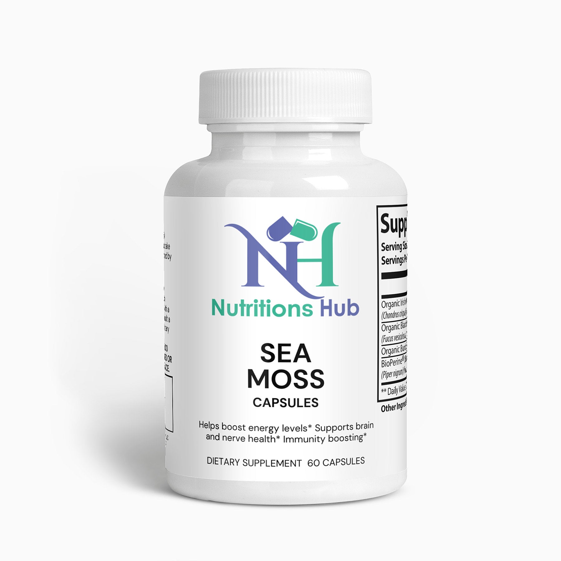 Organic sea moss, rich in minerals and nutrients