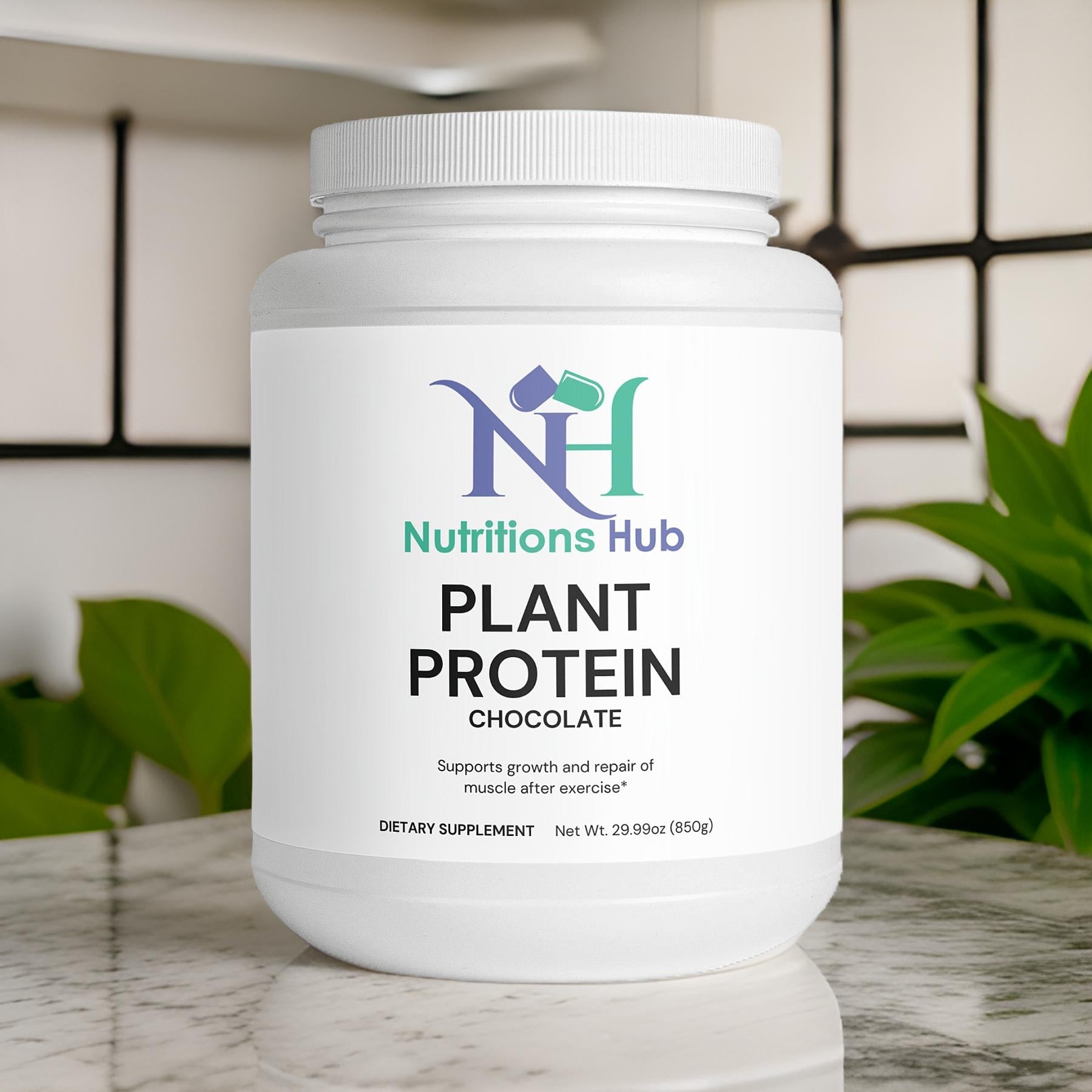 Chocolate Plant Protein Powder - Vegan, Organic, High Protein