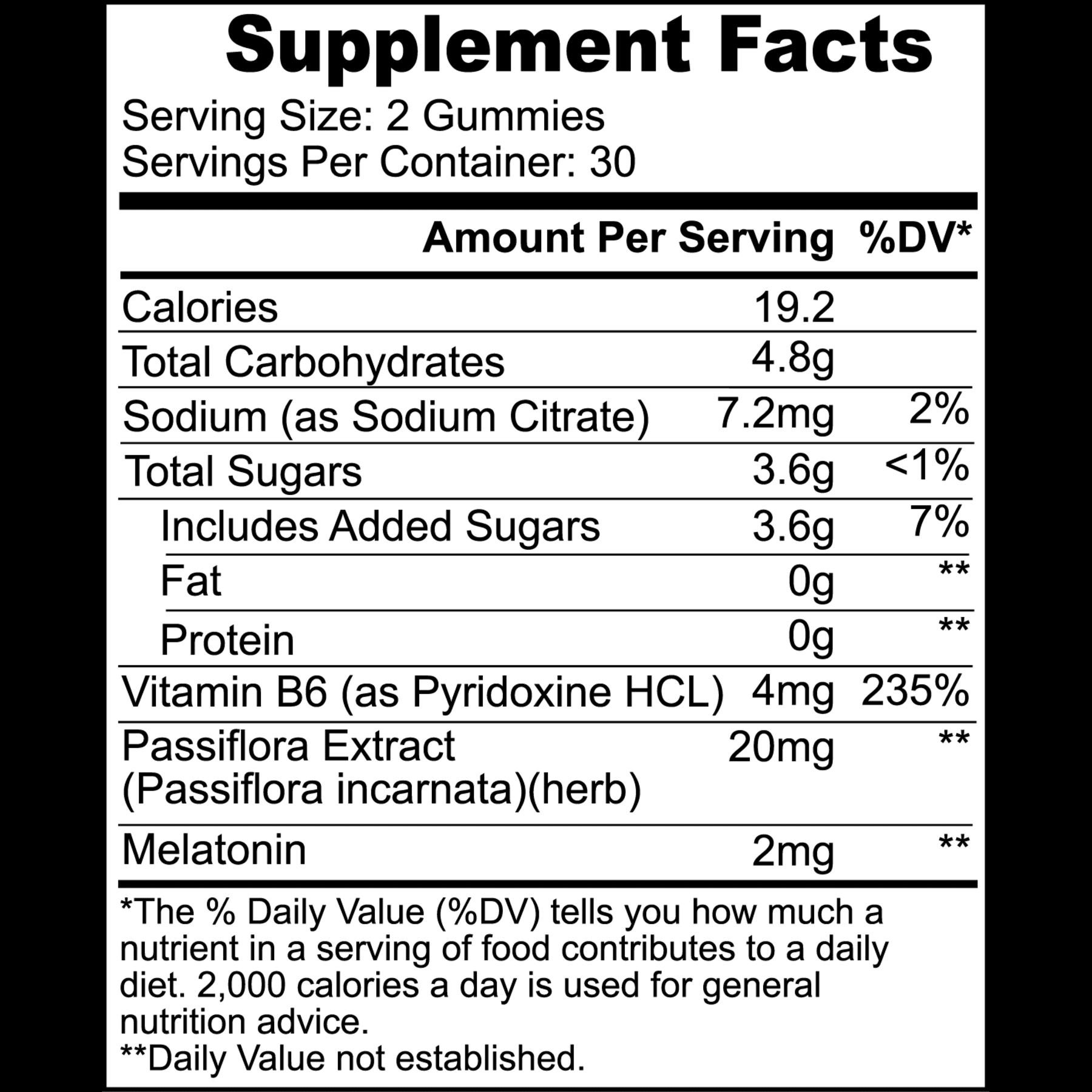 Organic chamomile and valerian root extract in sleep gummies