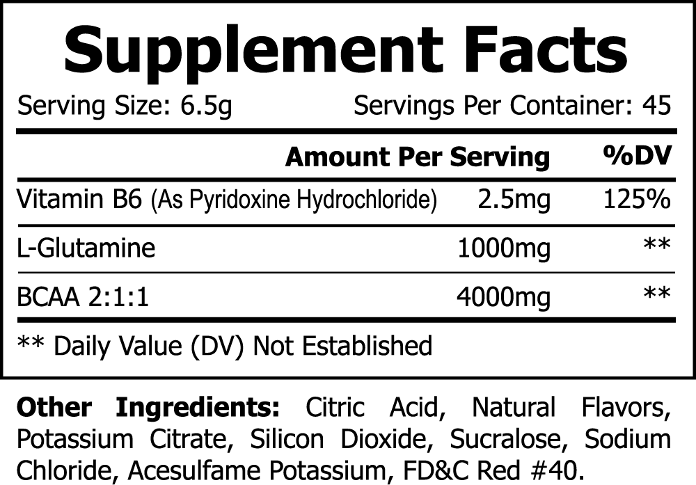 Fruit Punch BCAA for Muscle Recovery