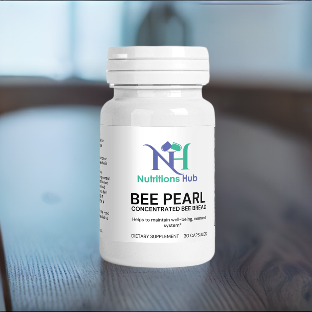 Bee Pearl Concentrated capsules jar on table