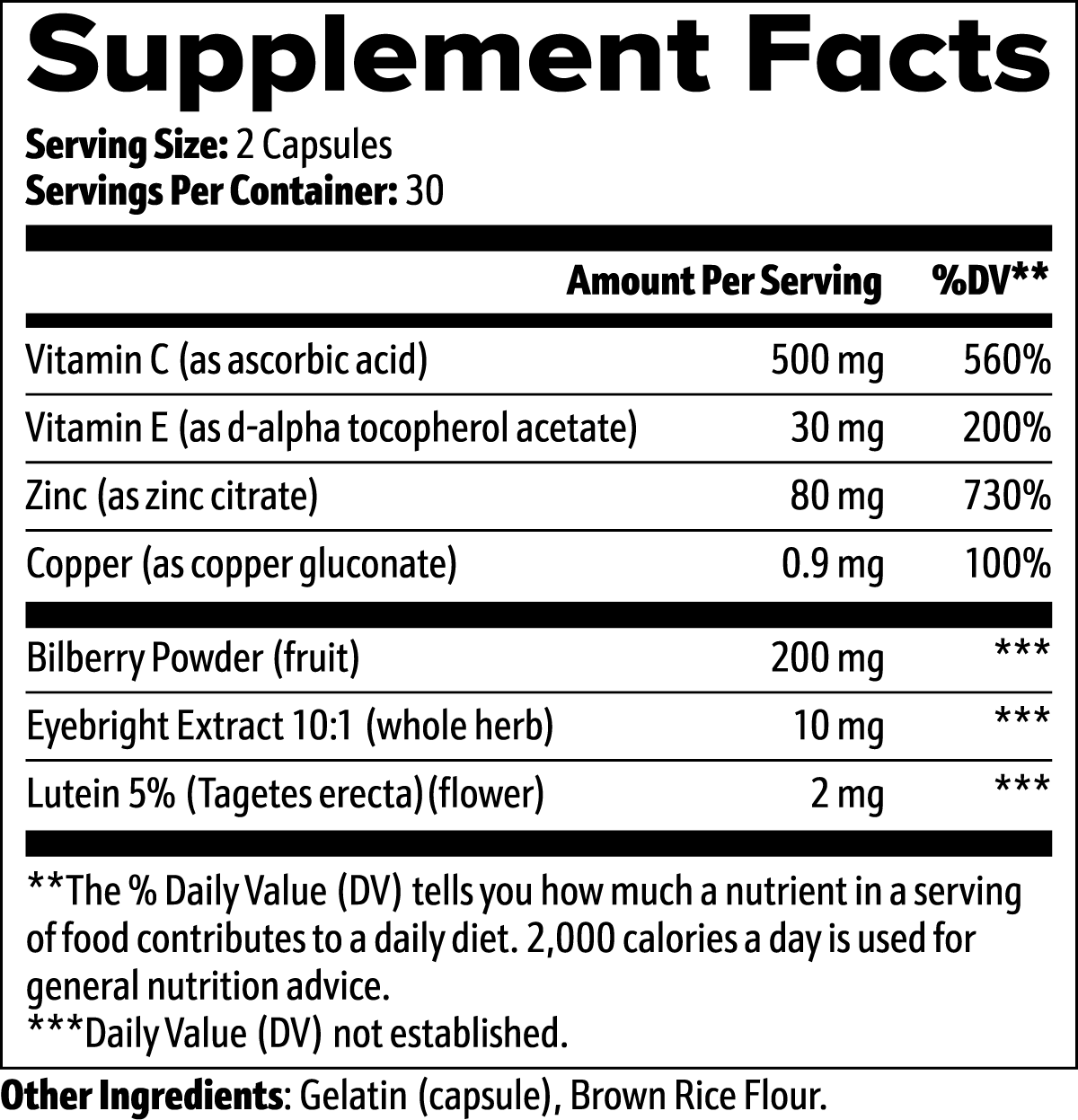 eyesight supplements