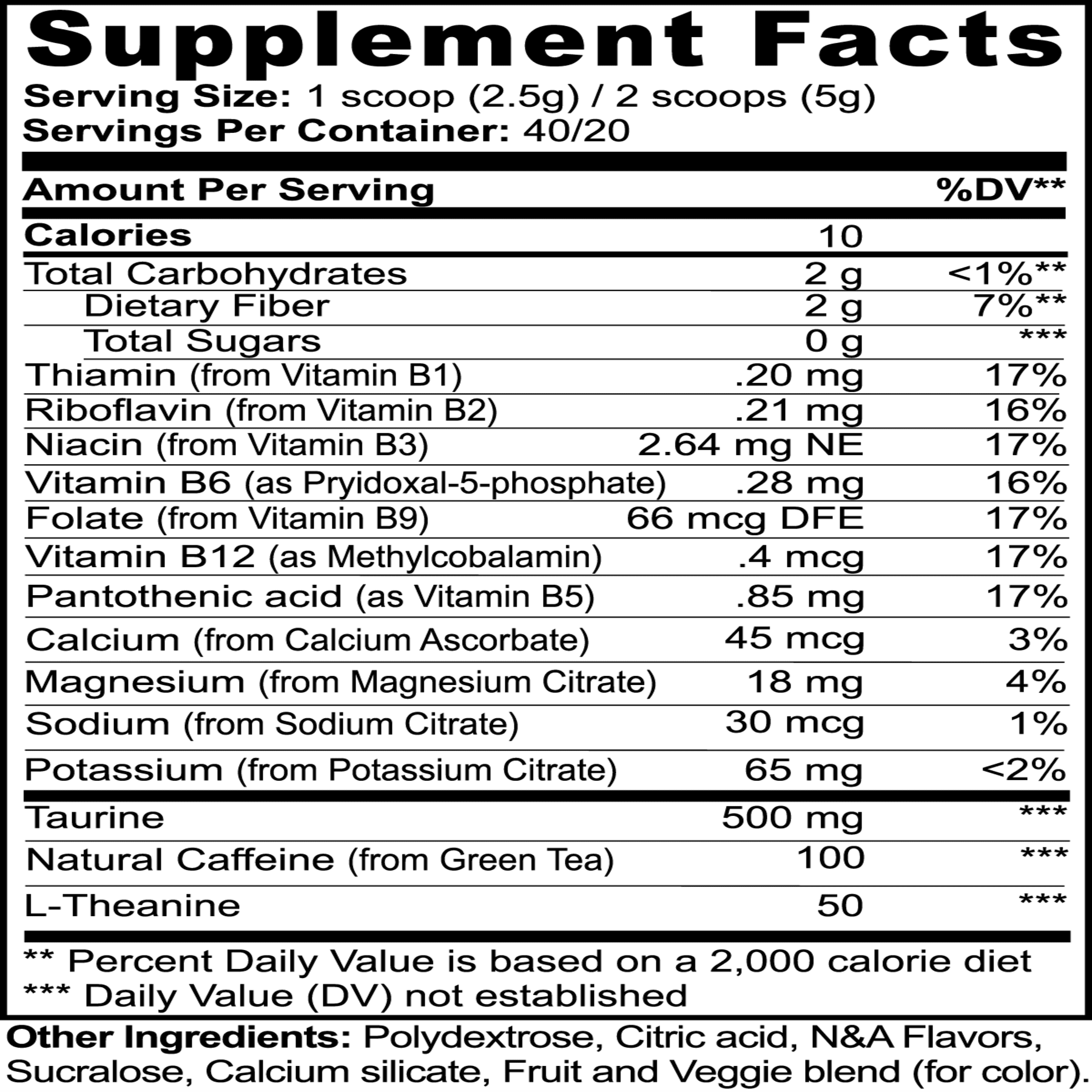 fruit punch energy powder
