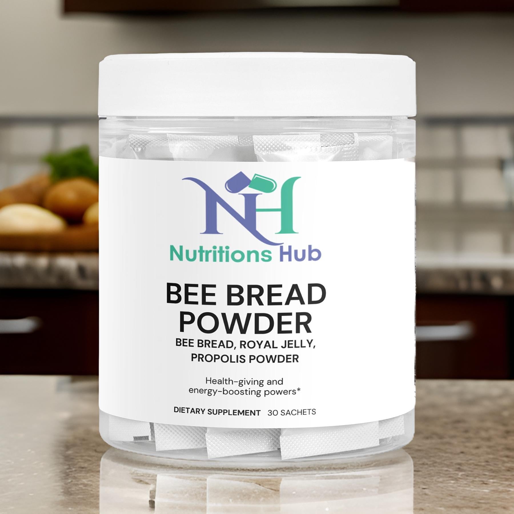 Best Bee Bread Powder – Organic, Freeze-Dried, 30 Sachets
