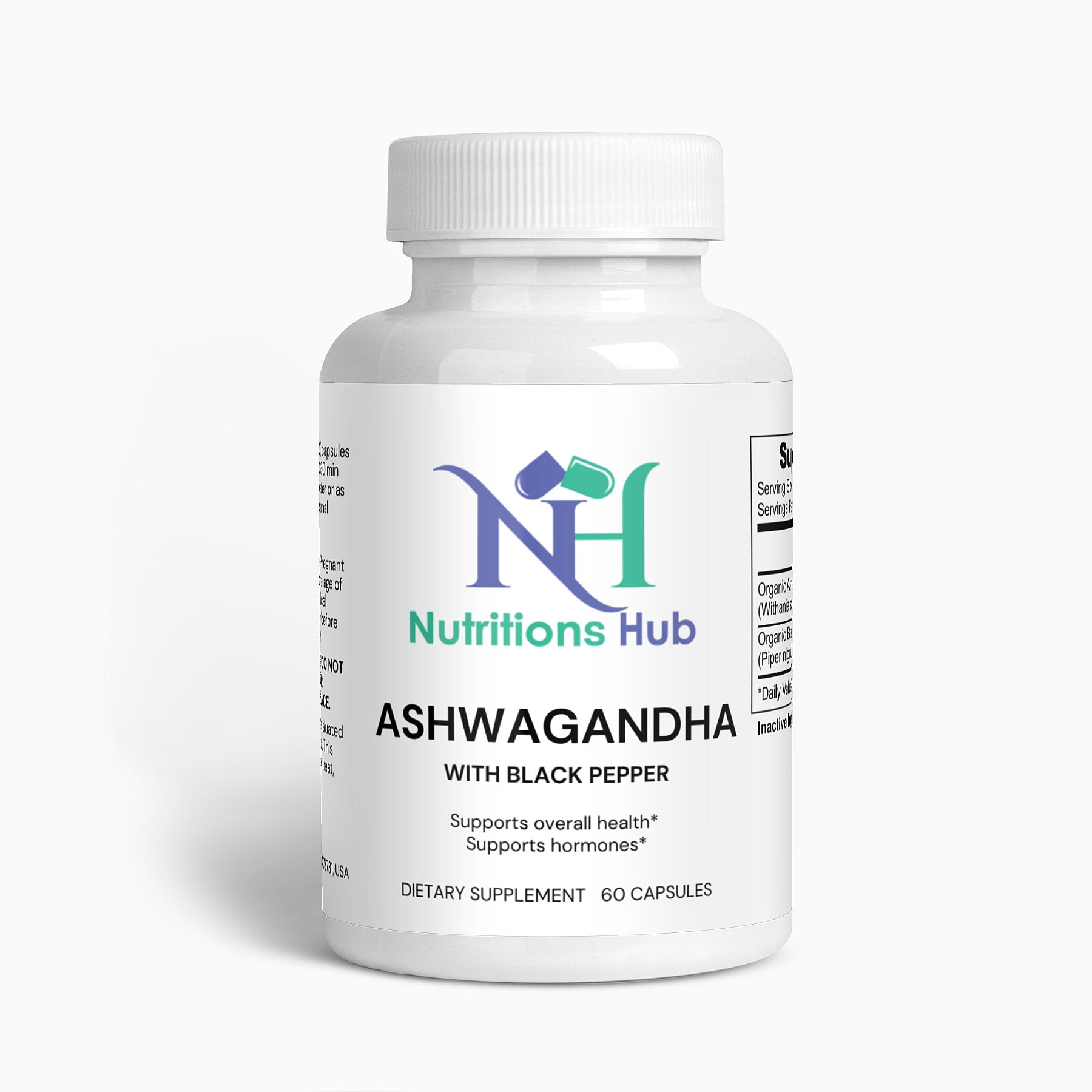 Organic Ashwagandha Root Extract Capsules, 60 Count