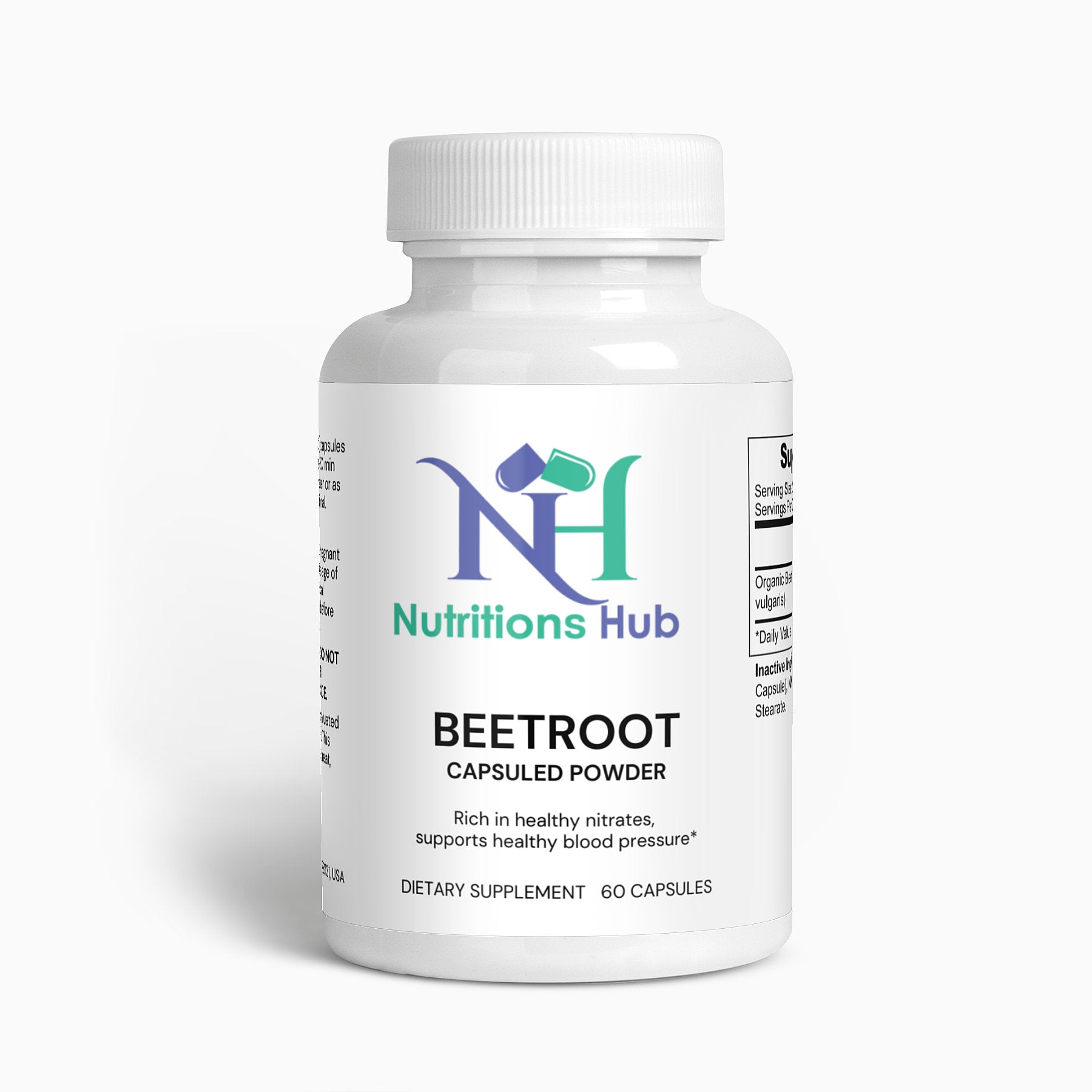 Beetroot powder capsules