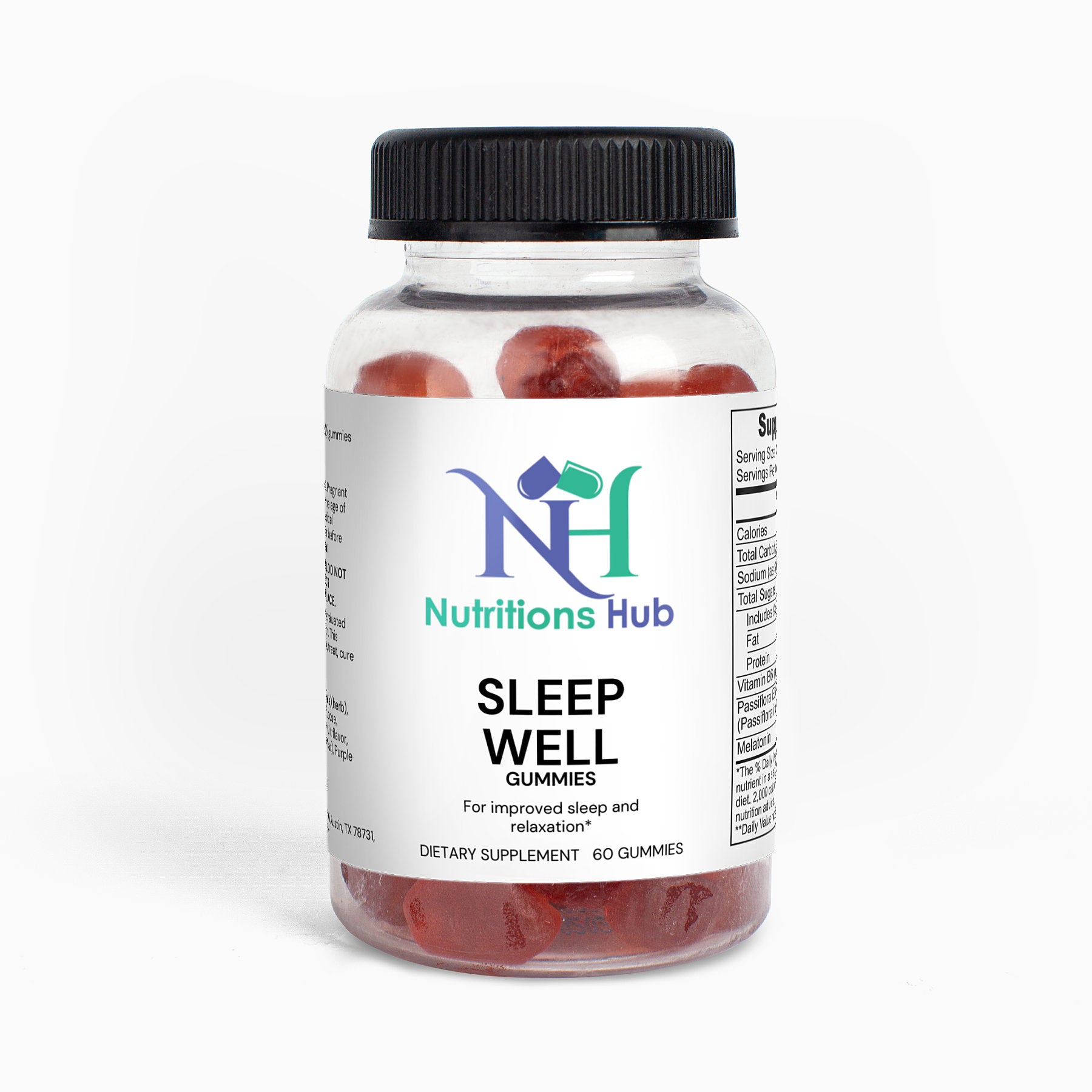 Natural sleep gummies for adults, promoting restful sleep and relaxation