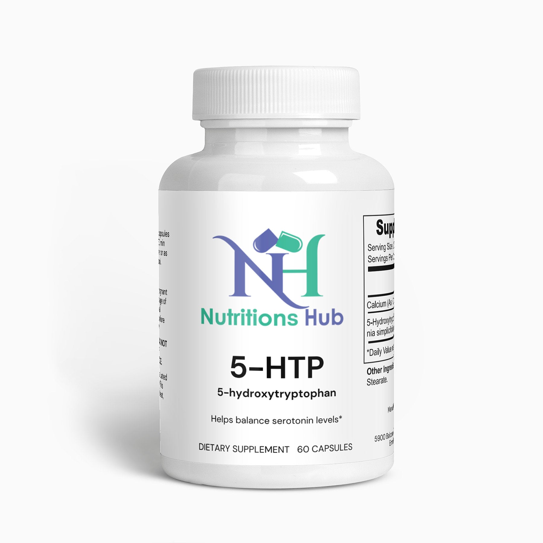 High-quality 5-HTP supplement capsules for stress relief and mood improvement
