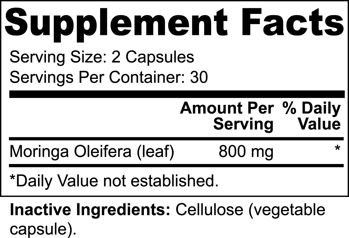 Moringa Pure Powder - Organic, Raw, and Nutrient-Rich