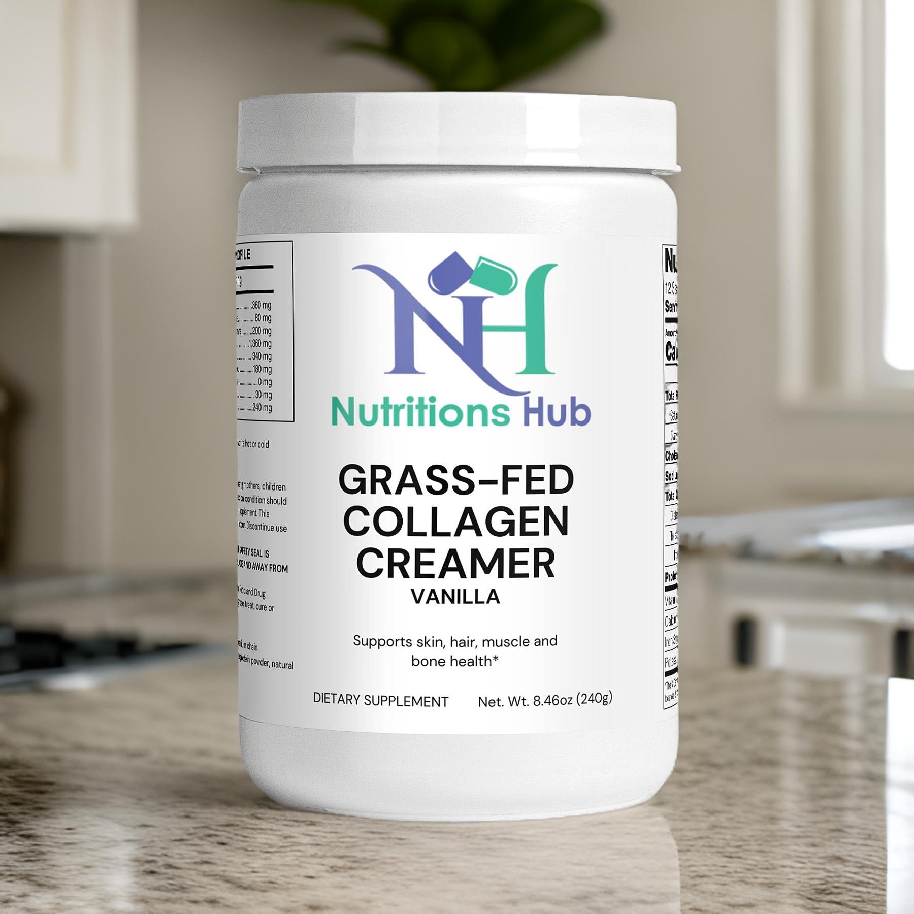 Grass Fed Collagen Creamer: Vanilla Bliss