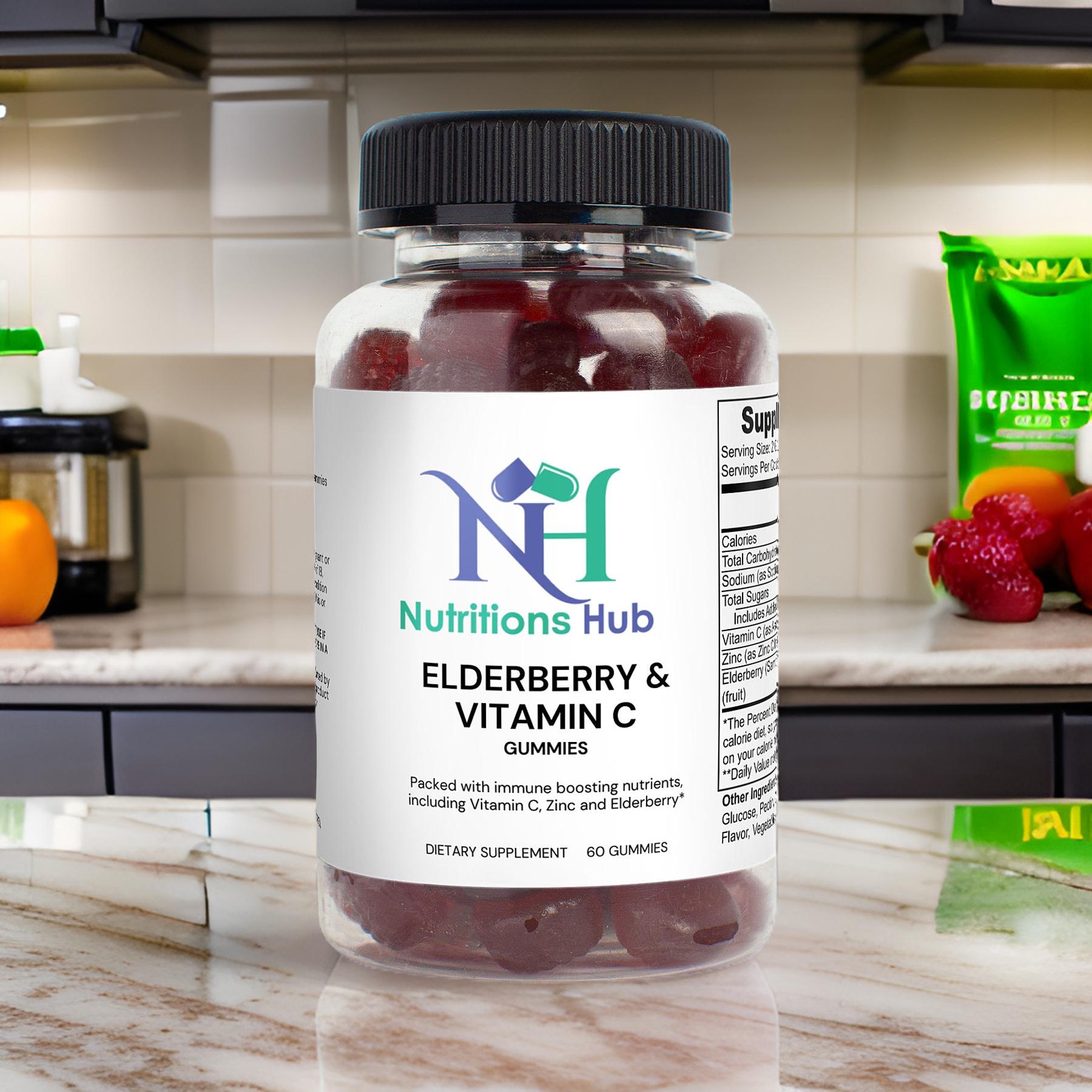 Elderberry Gummies Vitamin C Immune Support