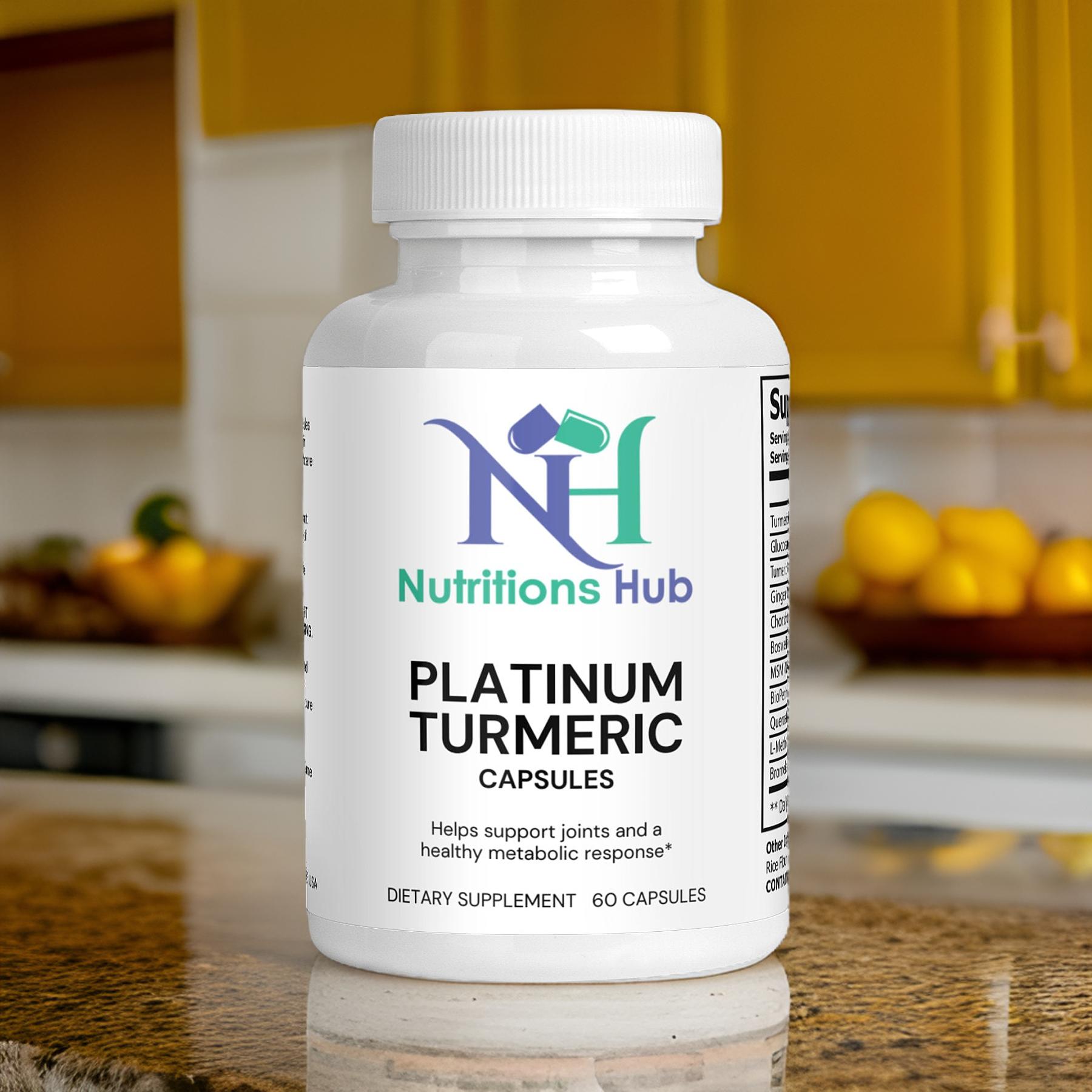 Platinum Turmeric Capsules: Pure Wellness Boost