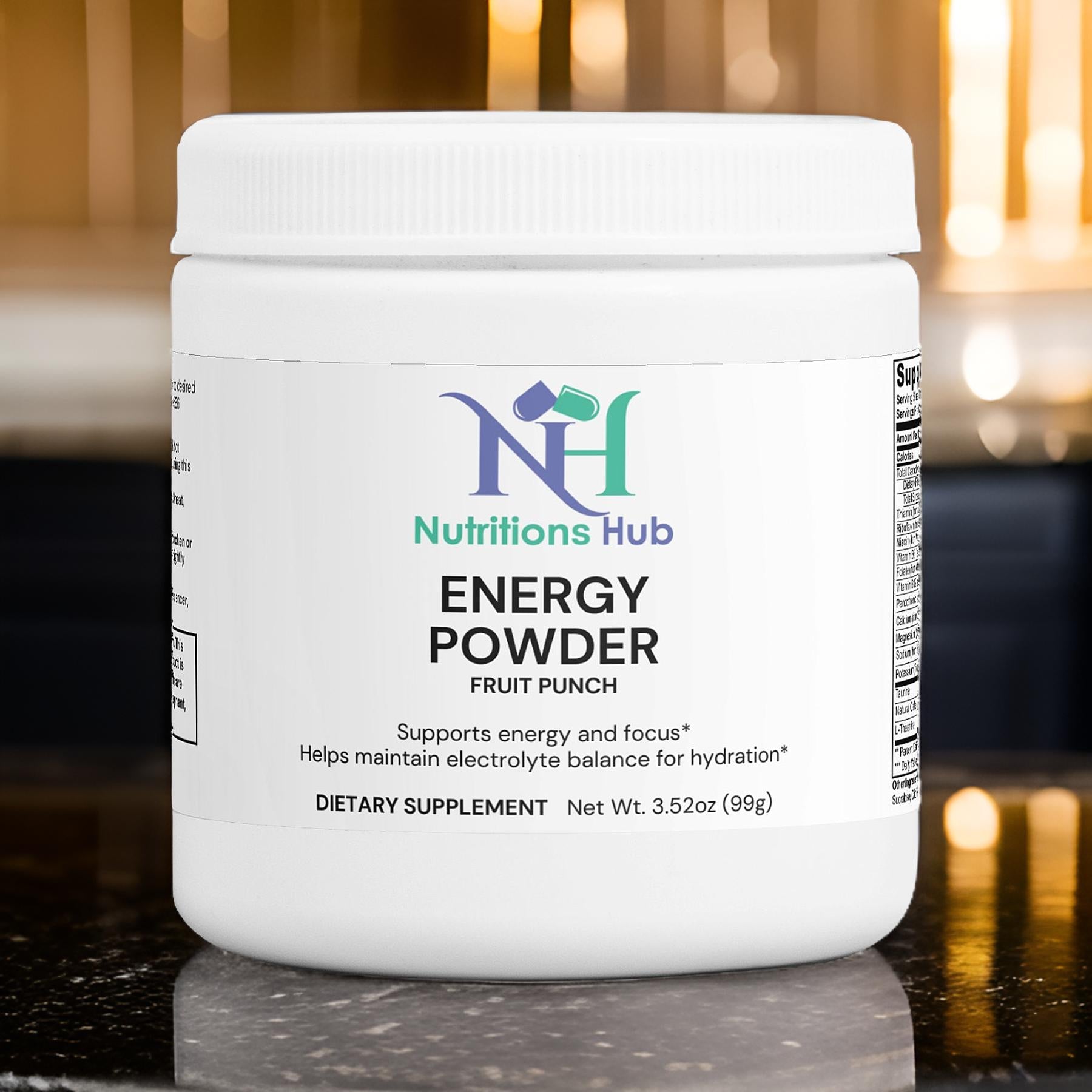 Fruit Punch Energy Powder - Natural Energy Boost