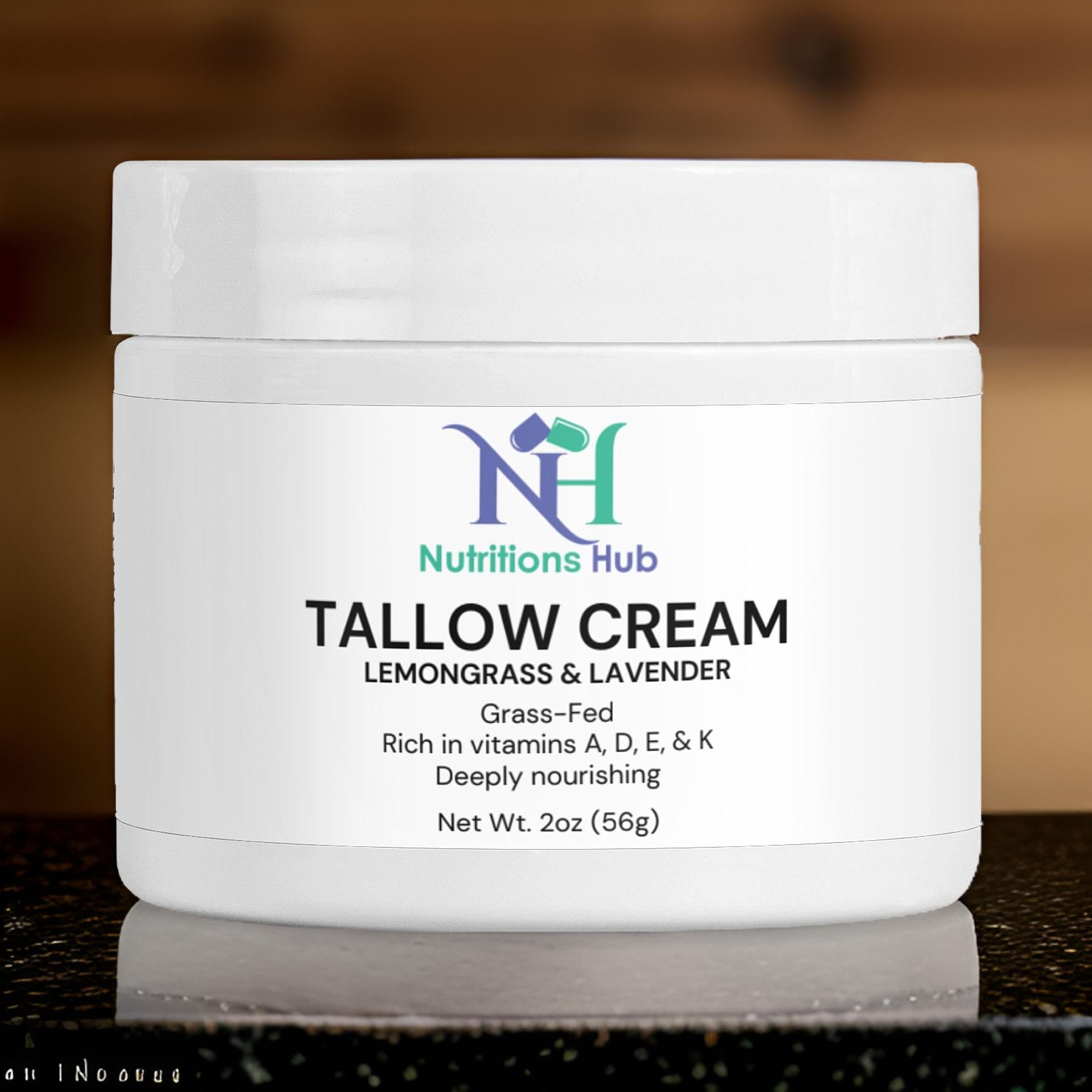 Natural Tallow Cream Lemongrass & Lavender