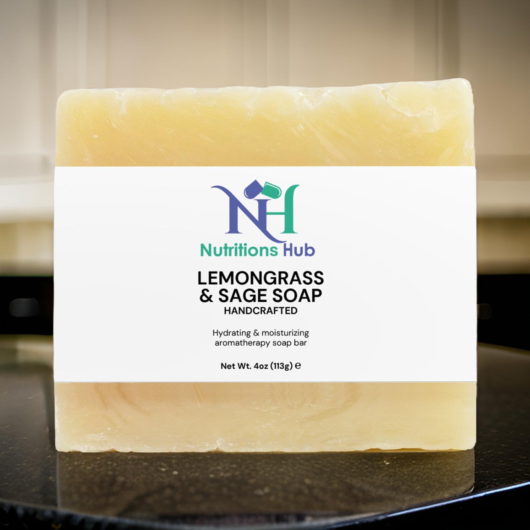 Handmade Lemongrass & Sage Soap