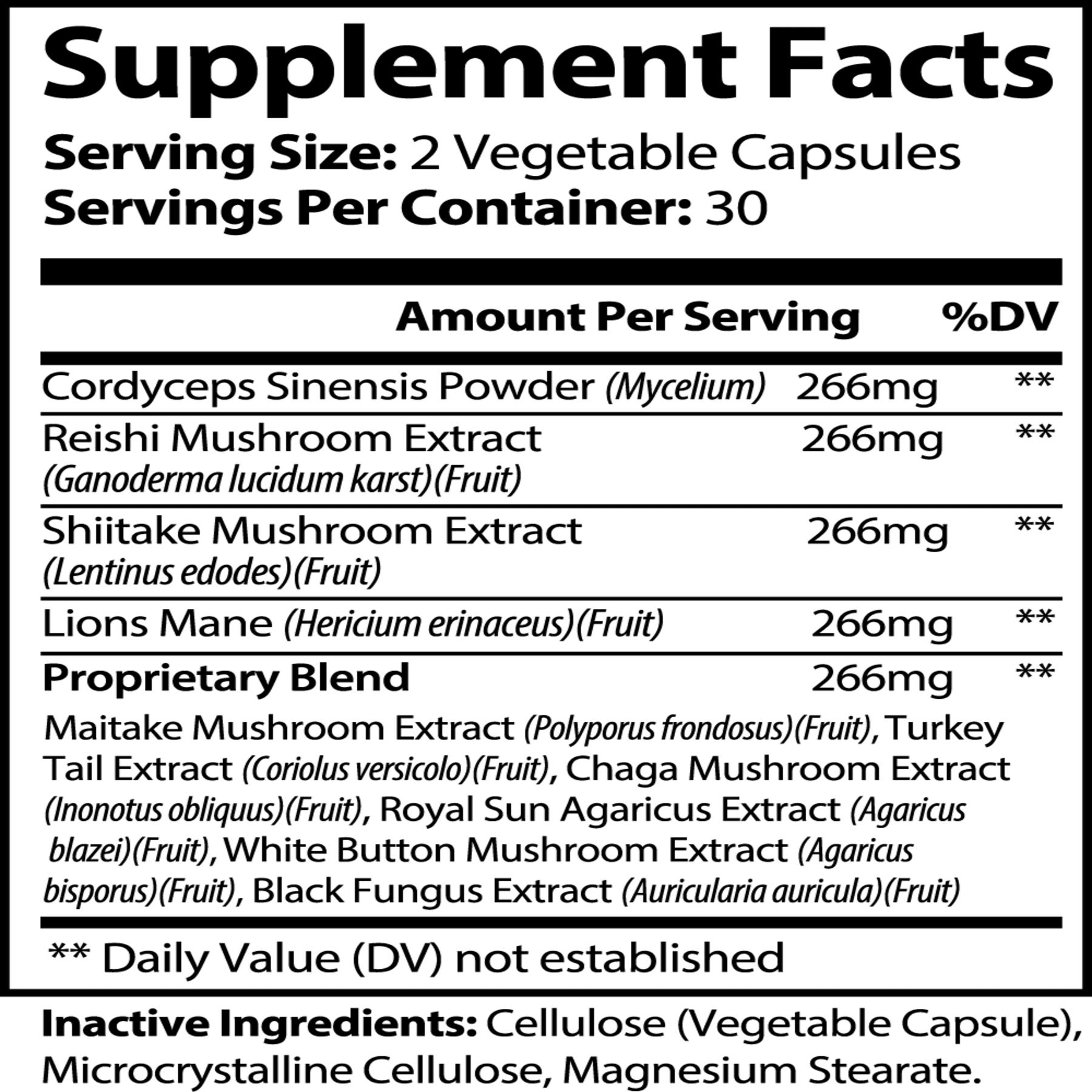 Purest Mushroom Capsules