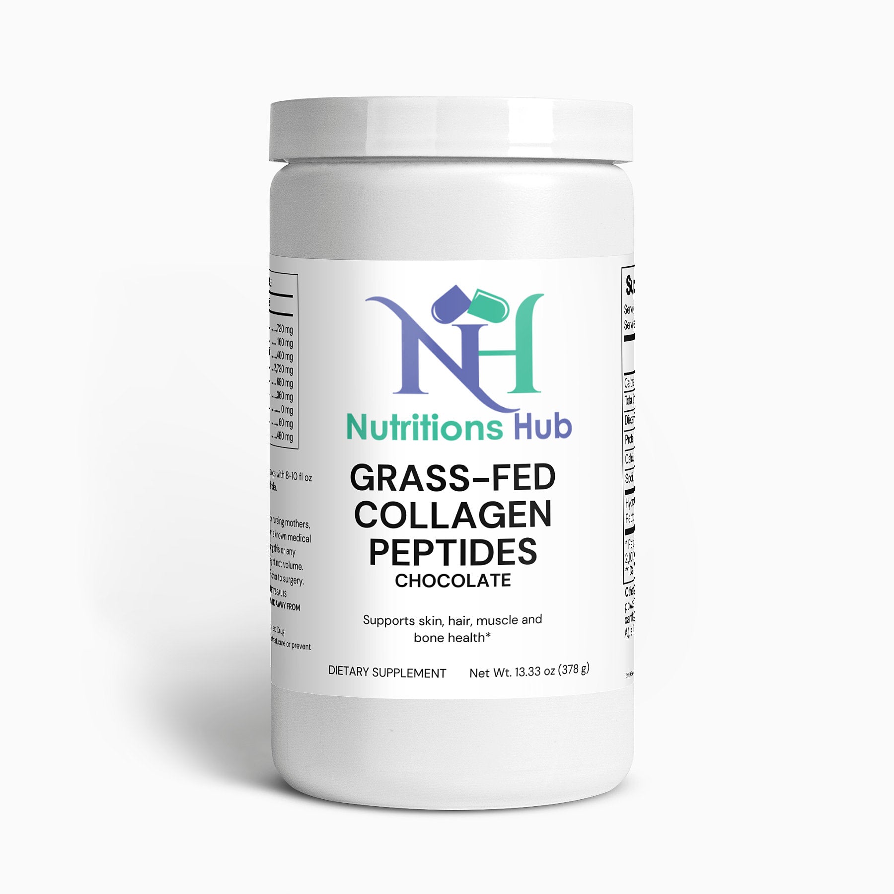 Grass-Fed Collagen Peptides Powder (Chocolate)