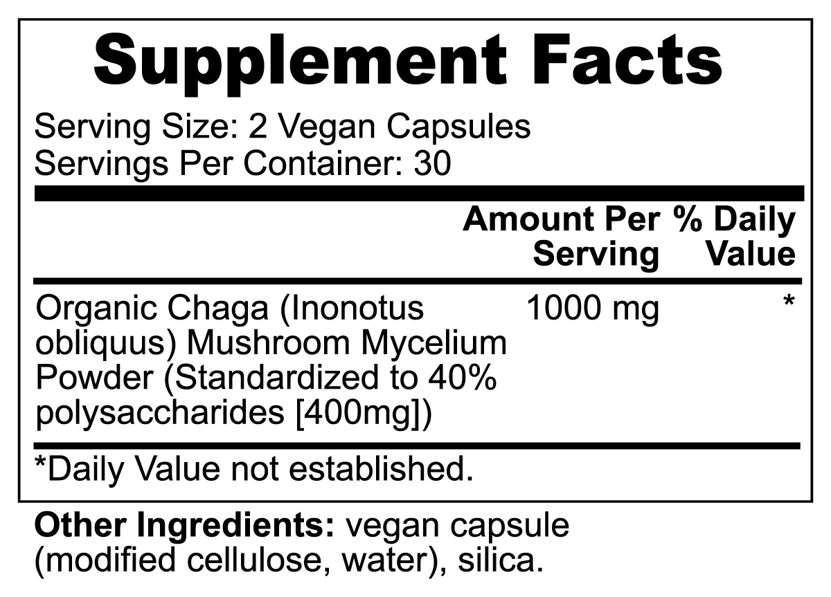 Organic Chaga Mushroom Powder | Boost Immunity