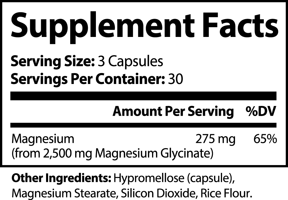 Natural Vitality Calm Sleep Magnesium Glycinate Capsules