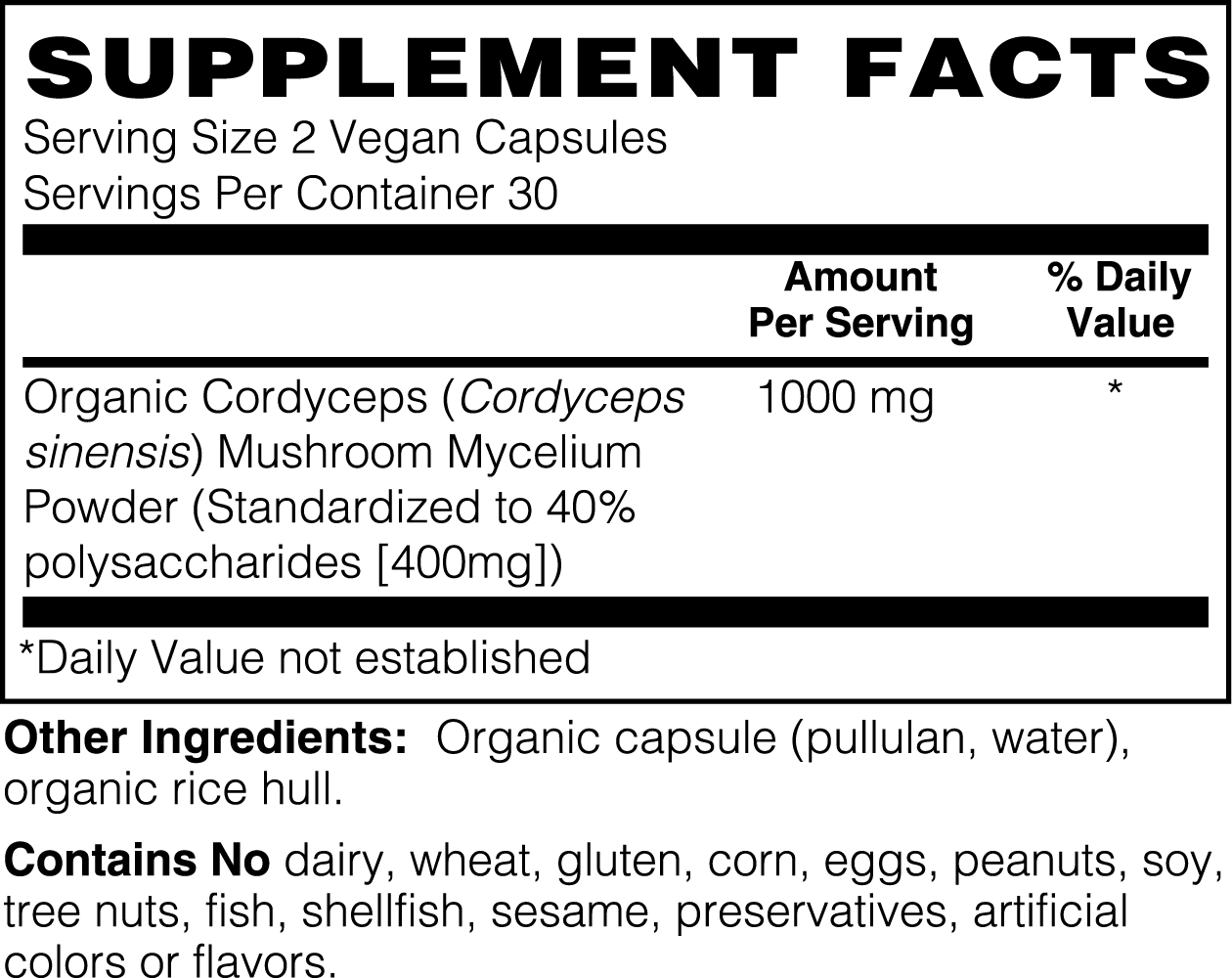 Pure Cordyceps Mushroom Extract